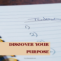Lined notebook with a to do list for purpose