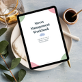 Stress Management tracker PDF cover — track what drains you and build self-care routines, Theramerch