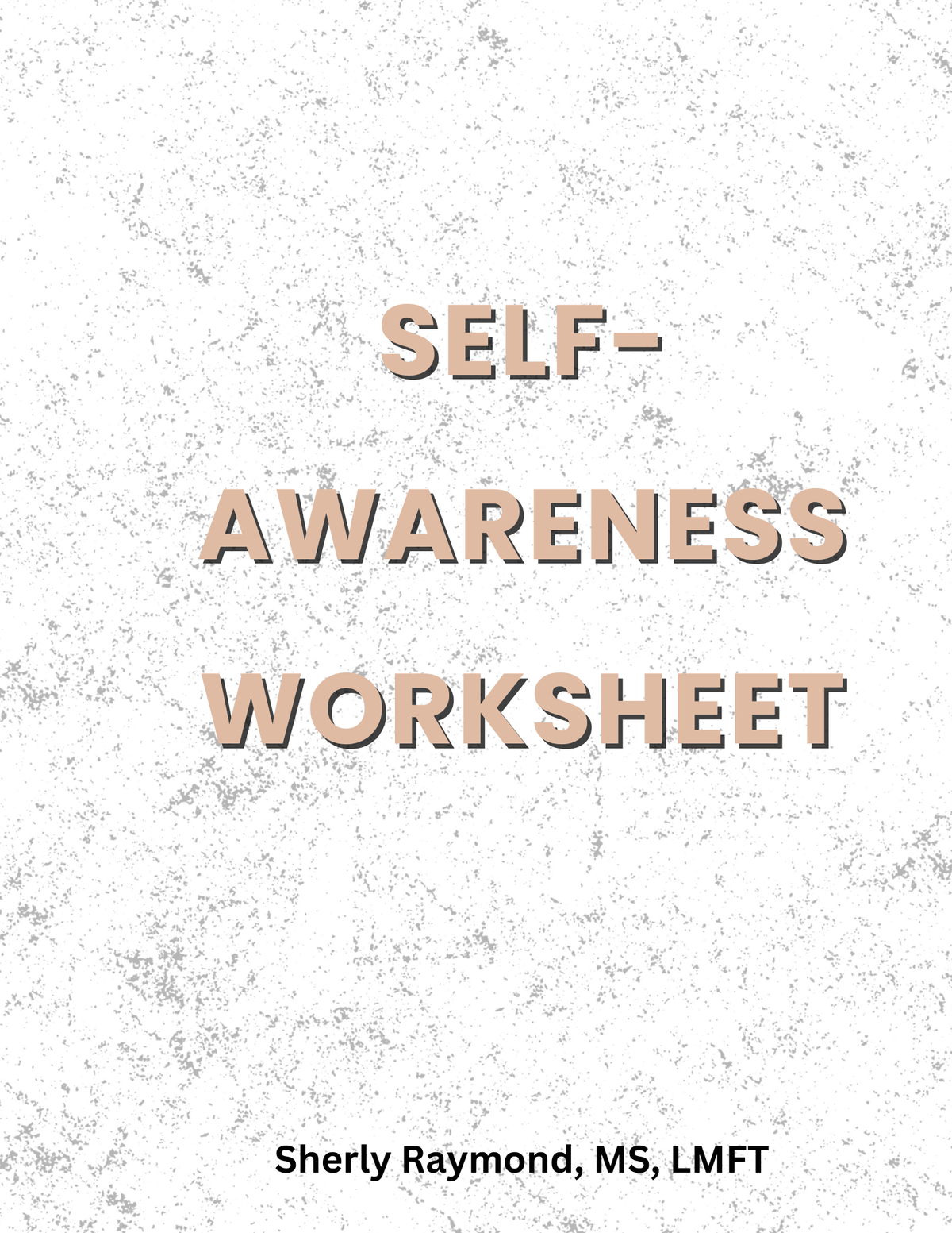 Self Awareness Digital Worksheet