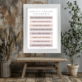 Anxiety Coping Poster | Mental Health Self-Help | Therapy Office Art