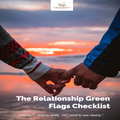 couple holding hands on a sunset relationship green falgs