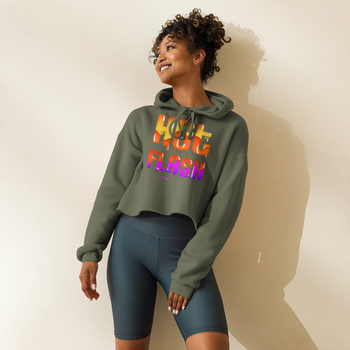 Hot Flash Crop Hoodie - TheraMerch