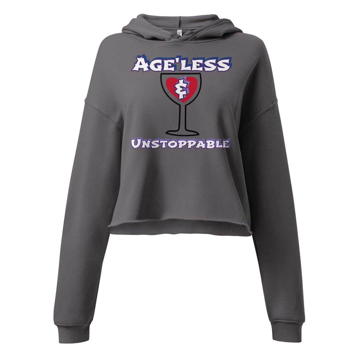 Ageless and Unstoppable Women's Crop Hoodie - TheraMerch